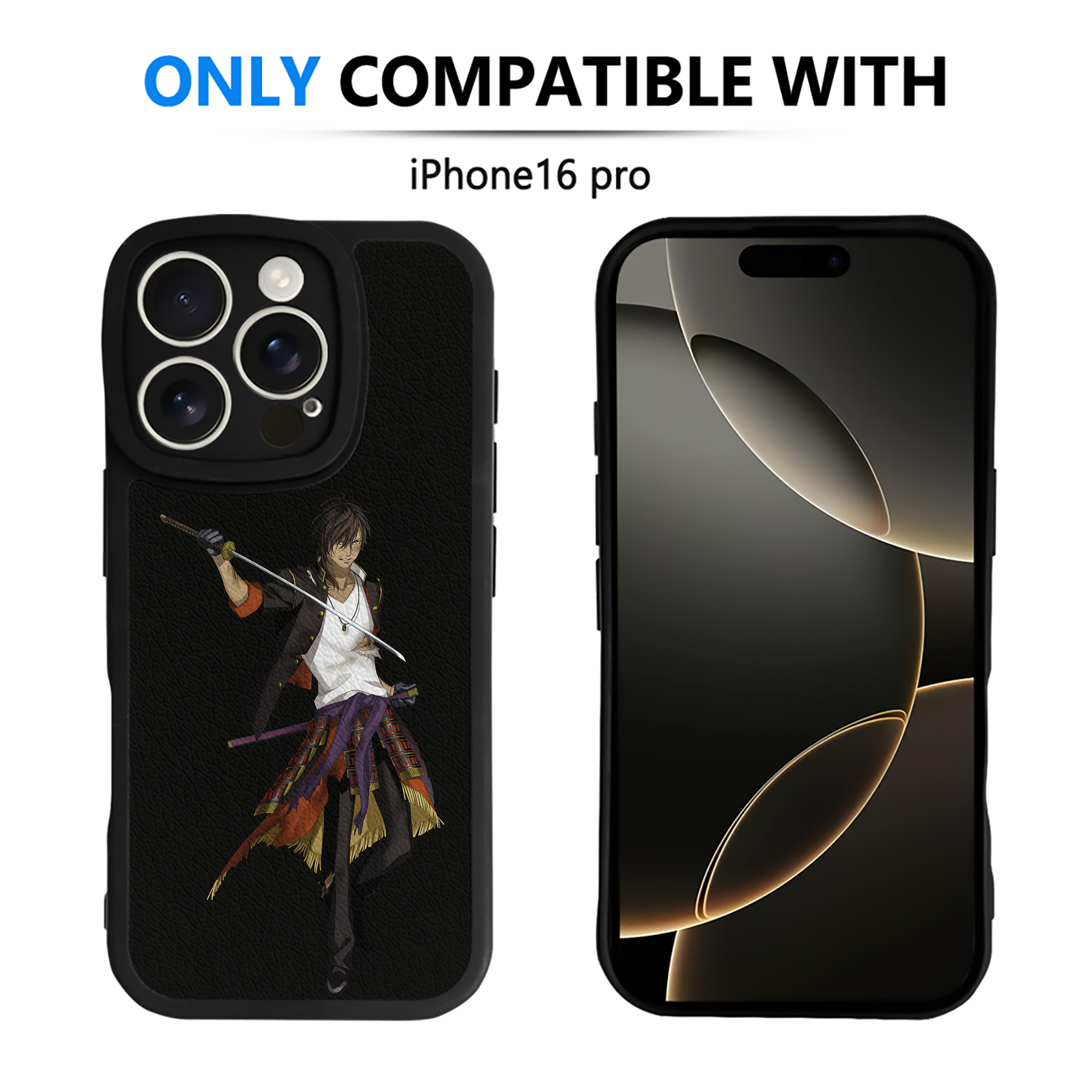 （画像用） 刀剣乱舞 Touken Ranbu 【iPhone 16シリーズ対応】シリコンスマホケース（レザー調） 材質：シリコン